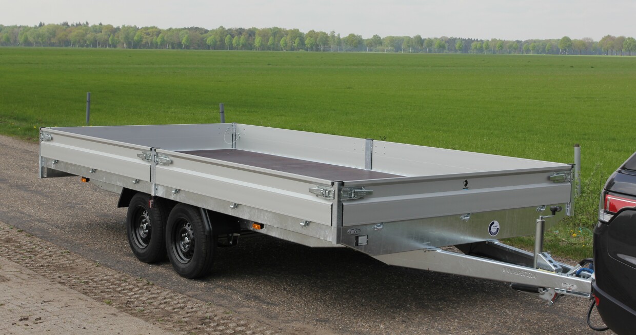 Hapert Azure H-2 tandemas plateauwagen 405x200 cm Black Edition