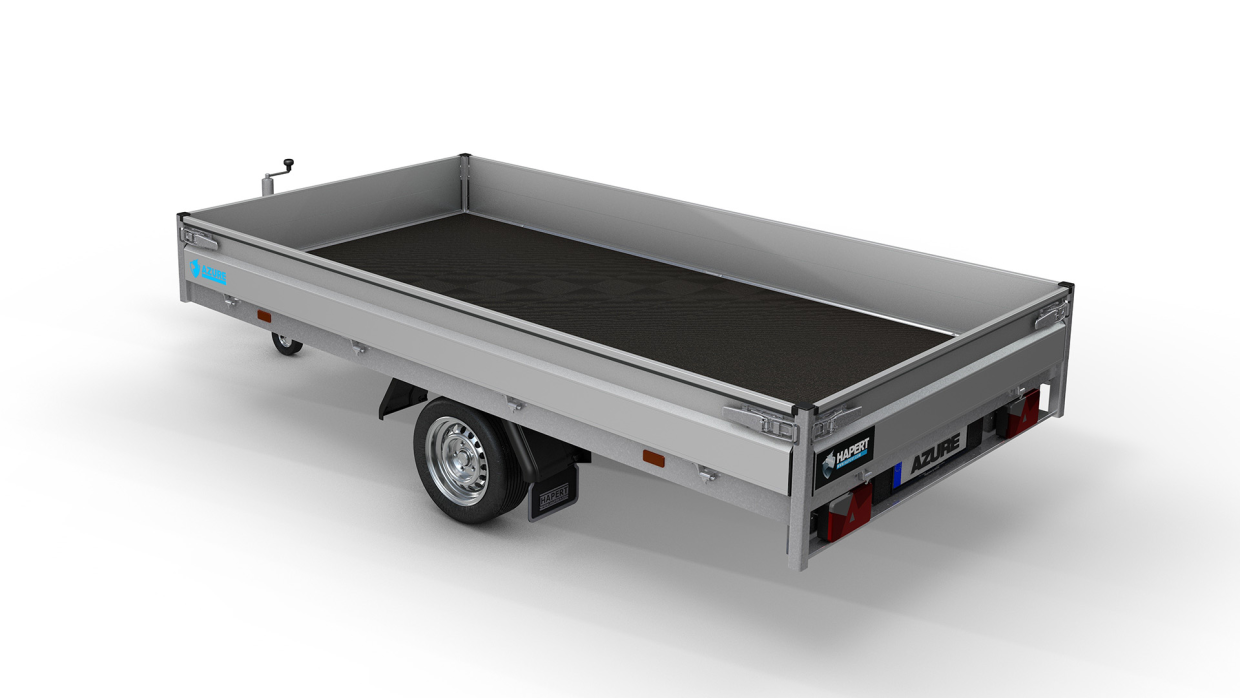 Hapert Azure H-1 enkelas plateauwagen 260x150 cm
